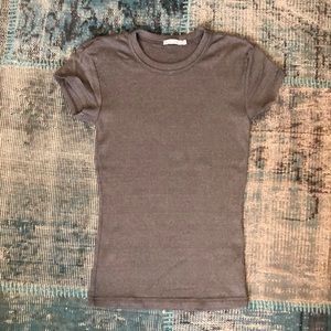 🔥MICHAEL STARS shimmery silver tshirt W S